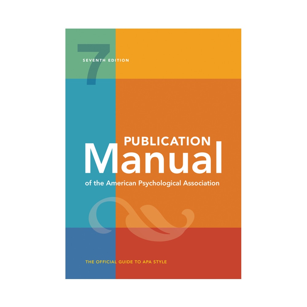 APA, Publication Manual (Official) 7th Edition of the American Psychological Association, 9781433832178, American Psychological Association (APA), 7th, Psychology, Books